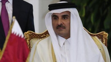 أمير قطر إيران